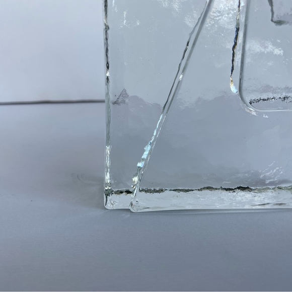 Swedish Wiesenthal Hutte Wiesenthalhutte Angel Ice Glass Candle Holder Vintage - Picture 8 of 16